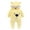 Yellow, variant on Toddler Kid Jumpsuit Pants Clothes Toddler Baby Boys Girls Color Plush Cute Bear Ears Winter Thick Jumpsuit Romper Summer Jumpsuit For Girls Boys