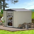 thumbnail image 4 of AECOJOY Galvanized Steel Outdoor Storage Shed with Sliding Door, 8 x 6 ft. Metal Storage Building, 4 of 14