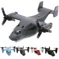thumbnail image 2 of Alloy Diecast Osprey V22 Helicopter Light Pull Back Millity Transport Aircraft Machine Children's Collection Toy Aircraft Model, 2 of 5