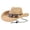 01-Khaki, variant on BRICH Cowboy Hats for Women Men Wide Brim Western Cowboy Hat Classic Roll up Resistant Felt Rancher Hats 04-Khaki One Size