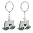 thumbnail image 1 of RUNROTOO 2Ud Llavero Temático De Fútbol En Metal Resistente Para Regalos Y Deportiva, 1 of 6
