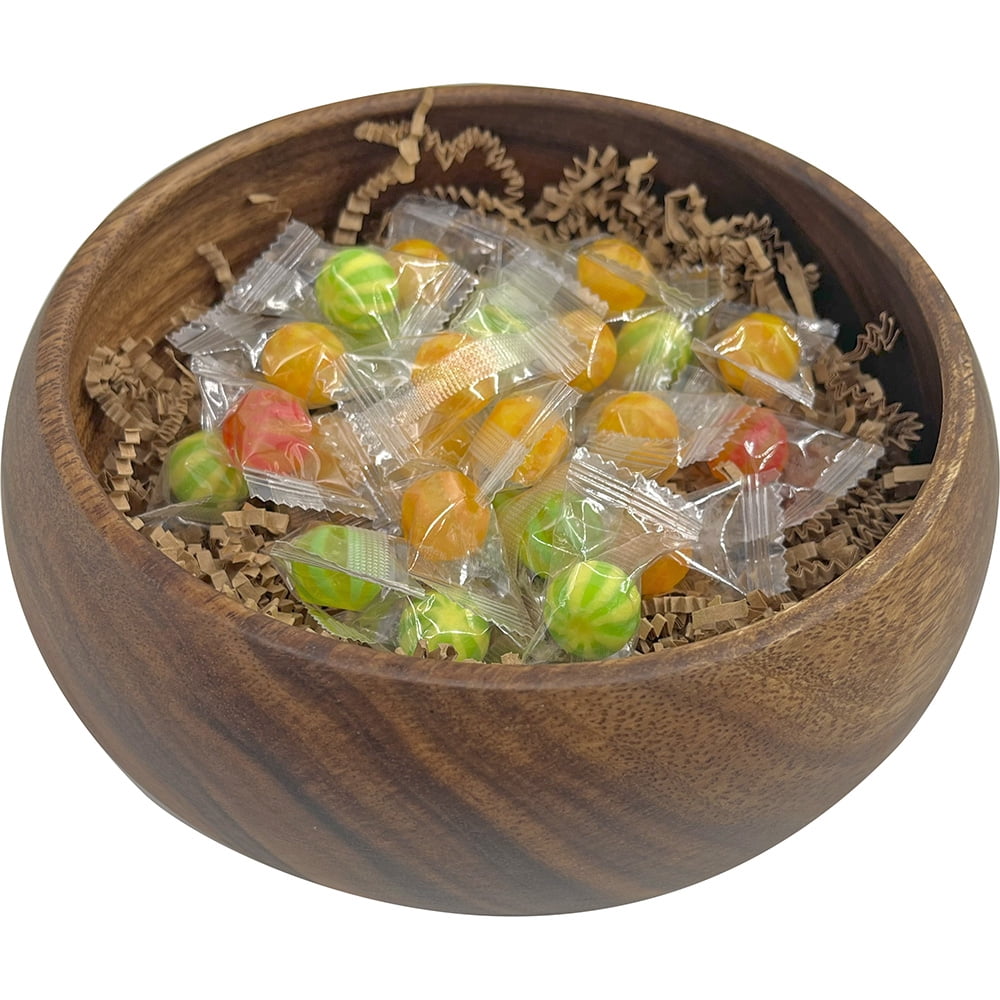 South Seas Native Treasures Acacia Wood Round Satin Calabash 3"x8"