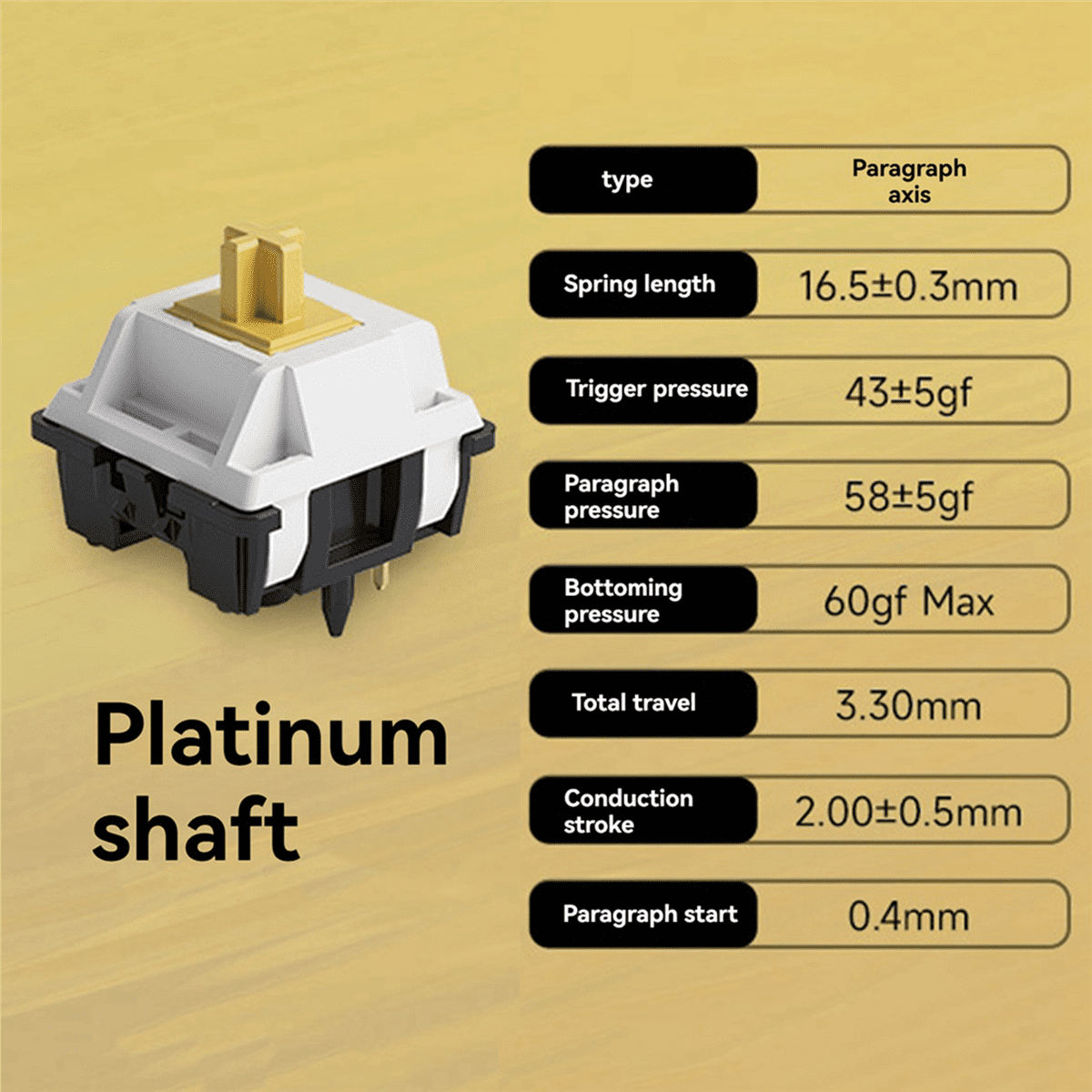 Penguin Switch 5 Pin 50gf Tactile Silent Switch for MX Mechanical Keyboards Ideal for Typing, 90pcs Pack,90 x Keyboard Switch