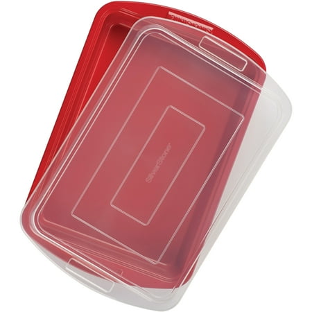 silverstone 9 in.x 13 in.hybrid ceramic nonstick covered cake pa