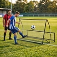 thumbnail image 2 of Soozier Filet de Soccer Portable 2-en-1, Filet de Rebond Pliable, 2 of 10