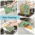 thumbnail image 2 of Yayeee 6 Pack Kitchen Dish Cloths Set for Washing Soft Drying Absorbent Microfiber Towels, Christmas Cookies, 2 of 9