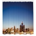 thumbnail image 3 of Ambesonne Detroit Shower Curtain, Serene Waterfront View, 69"Wx75"L, Multicolor, 3 of 3