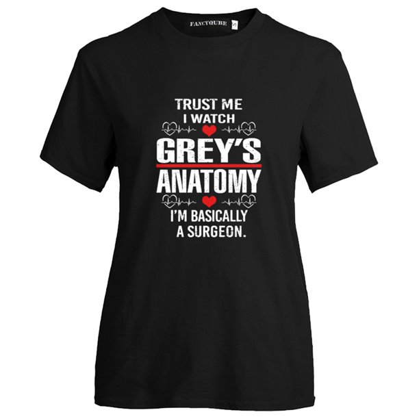 Fra rustfri alias AkoaDa New American Tv Series Greyand#39;S Anatomy T Shirt Women Girls  Funny Cute Greys Anatomy Letter Print T Shirts Tops - Walmart.com