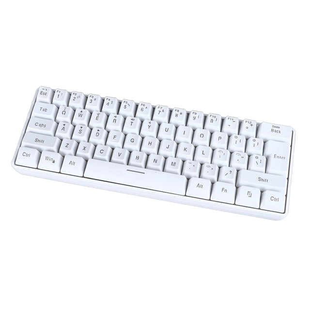 Clavier Mécanique, Clavier Filaire 3 Modes 2,4G BT à 61 Touches, Clavier Mécanique d'Ordinateur à Membrane Rétroéclairée RVB pour Maison Dortoir Bureau