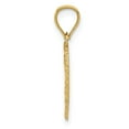 thumbnail image 2 of 14K Yellow Gold Charm Pendant Themed 21 mm 15 Polished & Textured Cut-Out Heart, 2 of 3