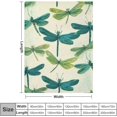 thumbnail image 4 of Manta de felpa de libélula verde azulado para niños y niñas, regalo para mujeres, manta de forro polar para cama, sofá, manta Sherpa de animales, decoración de habitación, manta borrosa verde azulado, 4 of 6
