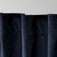 thumbnail image 4 of Exclusive Home Velvet Heavyweight Light Filtering Hidden Tab Top Curtain Panel Pair, 52"x96", Navy, 4 of 7
