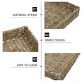 thumbnail image 5 of IBASETOY 1Pc Organizing Storage Basket Rectangular Woven with Elegant Design Brown, 5 of 5
