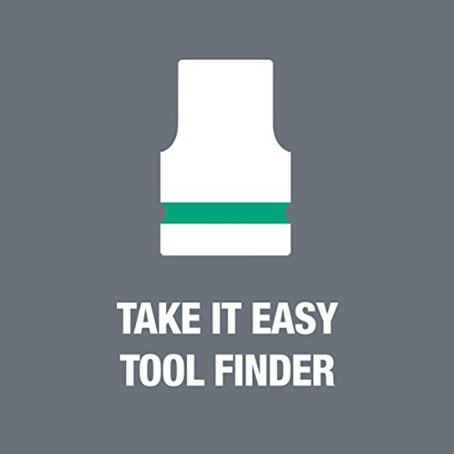 Wera 004203 Zyklop Socket Set with Holding Function 1/2" Drive Metric