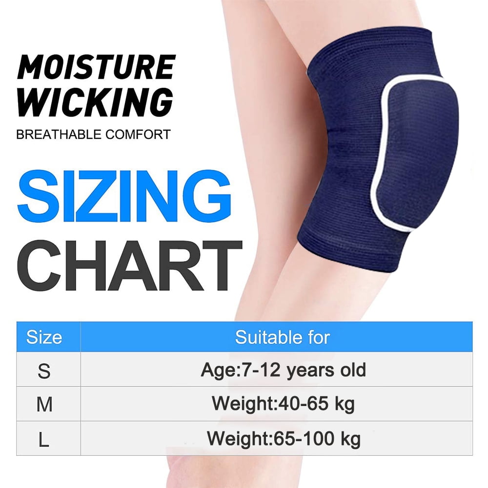 Genouillères Danse Lot De 2 Genouillères De Sport EIOURVY - Unisexe Adulte/ Enfant - Danse, Yoga, Football Polyester éponge