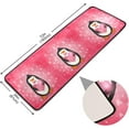 thumbnail image 2 of SKYSONIC 2'X6' Pink Heart Penguin Runner Rug with Rubber Backing, Happy Valentines Non Slip Entryway Rug Runner Washable Soft Area Rug Carpet for Hallway Bedroom Kitchen Decor, 2 of 6
