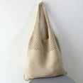 thumbnail image 6 of GROFRY Shoulder Bag Crochet Large Capacity Bright Color Exquisite Craftsmanship Vintage Hollow Out Handbag Tote Bag for Outdoor, 6 of 8