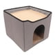 thumbnail image 5 of Villa para gatos, casa para gatos plegable, doble nido para gatos, casa cubo para gatos, muy versátil Jadeshay A, 5 of 8