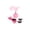Pink, variant on Feather Hanging Door Cat Toy with Glowing Elastic Ball and Bouncing String for Interactive Play