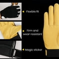 thumbnail image 4 of CSChome Gants en Fibre de Polyester Gants de Travail - Poignet Réglable Cinq Doigts Assortis Résistants à l'Usure, 4 of 6