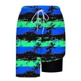 thumbnail image 6 of Beach Shorts for Men Compression Liner Elastic Waist Drawstring Printed Swim Trunks Fashion Casual Summer Vacation Swim Trunks, 6 of 6