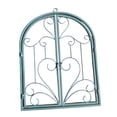thumbnail image 3 of FashionCha Arched Window Wall Decor Metal Scroll Wall Decor Retro Farmhouse Rustic for Yard Green, 3 of 9