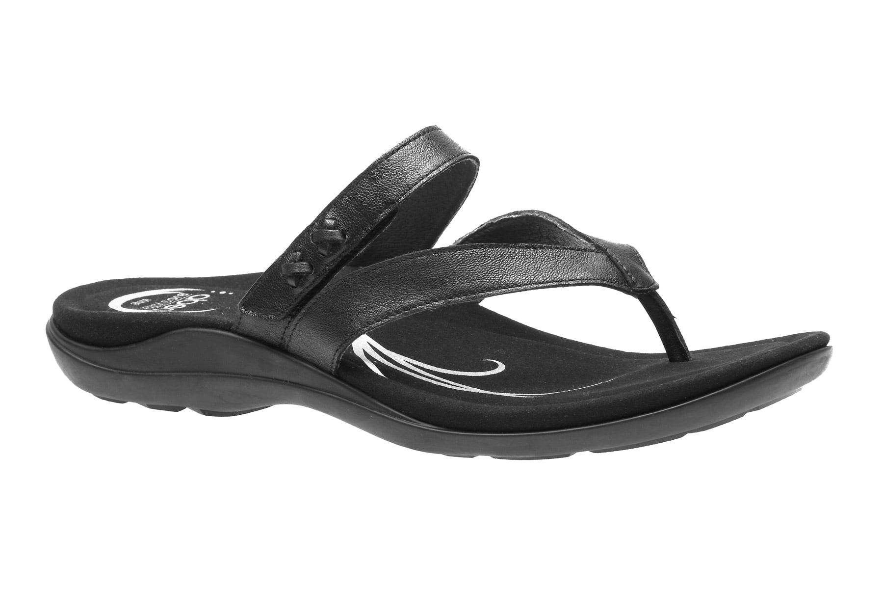 ABEO Benefit Neutral Flip Flop Sandals in Black