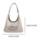 thumbnail image 2 of Bolso de hombro para mujer con bolso de mano con letras bolso de lona para el trabajo compras viajes, 2 of 9