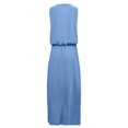 thumbnail image 4 of Robe Décontractée pour Femmes Robe d'Été pour Femmes Sans Manches Col Robes Maxi Couleur Unie Robe à Fente Vêtements pour Femmes G AG, 4 of 5