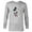 Athletic Heather, variant on Mickey Mouse Vintage Americana - Long Sleeve T-Shirt for Men - Customized-White