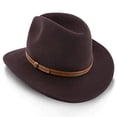 thumbnail image 4 of Jurassic - Walrus Hats Dark Brown Wool Felt Safari Hat - H7014, 4 of 6