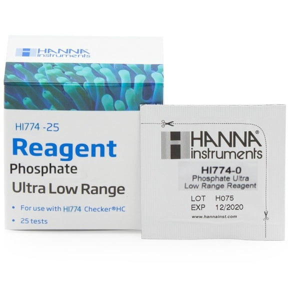 Hanna Instruments HI774-25 Ultra Low Range Phosphate Checker Reagents - 25 Tests