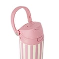 thumbnail image 4 of TAL 24oz Stainless Steel 2-in-1 Straw and Chug Water Bottle with Push Lid, Pink Stripes, 4 of 9