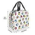 thumbnail image 3 of Salouo French Bulldog With Coffee Cup for Unisex Lunch Bag Leakproof Lunch Tote Large Capacity Reusable Insulated Lunch Box Cooler Lunch Container for Work/Office/Picnic/Travel-Black, 3 of 8