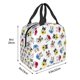 thumbnail image 3 of Fotbe French Bulldog With Coffee Cup Bolsa Térmica con Estampado y Forro de Aluminio Grueso Bolsa de Almuerzo con Bolsillo Frontal para Hombres y Mujeres, Ideal para Trabajo, Escuela, 3 of 8