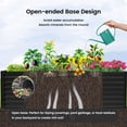 thumbnail image 3 of Noble House Raised Garden Bed, Galvanized Planter Box Stand Outdoor,Black, 3 of 5