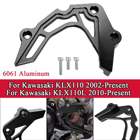 ALLTIMES Sprocket Guard for Kawasaki KLX110 2002-Present for Kawasaki KLX110L 2010-Present, Black 6061 Aluminum Alloy Anodization CNC Technology
