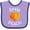 Lavender and Purple, variant on Inktastic Little Peach Cute Heart Shaped Peach Boys or Girls Baby Bib
