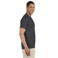 thumbnail image 3 of Gildan Short Sleeve Pocket T-Shirt, Charcoal Size-4XL Pack-1, Men Classic Fit Crewneck Tee, up to 4XL, 3 of 5