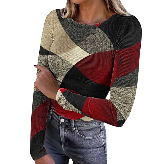 Fashion Fall Saving Womens Fall Fashion 2025 Long Sleeve Tops Womens Tops Fall Casual Pullover Oversized Tops for Women Western My Order My Items