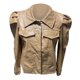 thumbnail image 4 of Cárdigan para mujer Chaqueta de cuero delgada Calle Solapa corta Frayed Breasted Denim Puff Sleeve Cardigan Odeerbi ODB-3, 4 of 5