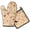 Pioneer Flower Floral-2, variant on Pioneer Flower Floral Print Pattern 2-Pack Oven Mitts Set, Heat Resistant Kitchen Gloves, 7.7" X 12"