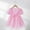 Pink, variant on JUSLIO Dresses for Girls Beach Dresses Puff Crew Neck Short Sleeve Casual Dress Size 2 Y