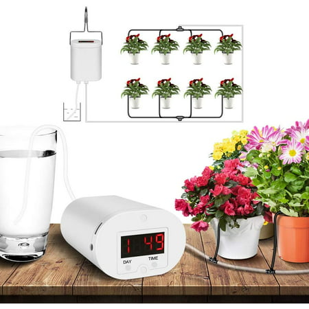 Automatic Watering System Drip Irrigation Kit Rechargeable 9 Day ...