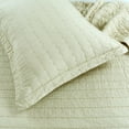 thumbnail image 4 of MarCielo  3PCS 100% Cotton Oversized Bedspread Set Coverlet Quilt Set Stitching Queen - Sandy Beige, 4 of 5