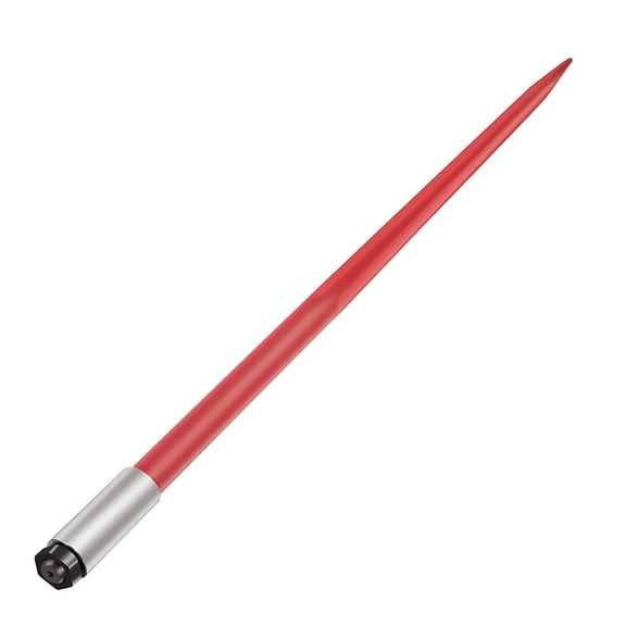 Yiwa 49" Tractor Hay Spear, Red Coated Bale Forks, 3000lbs Capacity