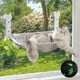 thumbnail image 1 of Percha para ventana con forma de gato HiPetpy que brilla en la oscuridad, plegable, gris, 1 of 8
