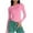 Pink, variant on FAIWAD Spring Tops for Women Long Sleeve Workout Crewneck Slim Fitted Tight Tees Casual Going Out Tops for Teen Girls