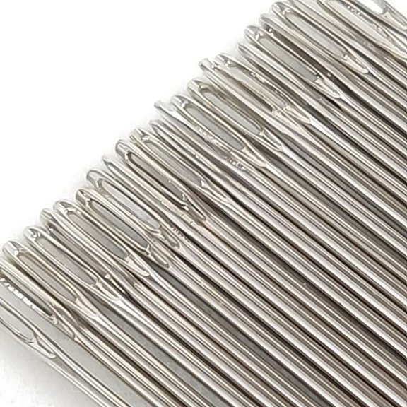 150 Pcs Needles Assorted Sizes Sewing Hand DIY Embroidery (50 No.7 + 50 No.8 + 50 No.9) Thread Quilting Cross Stitch Beading 2.1 Inch Long Straight Sharp Needle Kit Craft Lampwork, Silver