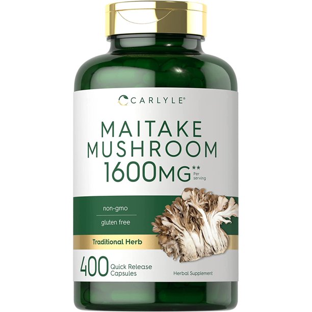 Maitake Mushroom Supplement 1600mg 400 Extract Capsules by